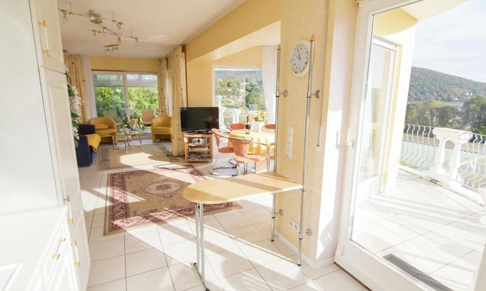 Scheid Apartment | Exclusive apartment with large balcony and lake view directly on to the Edersee