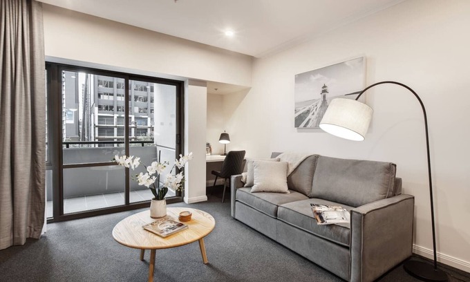 Chinatown Apartment | Executive Urban Living with Balcony and Heated Pool