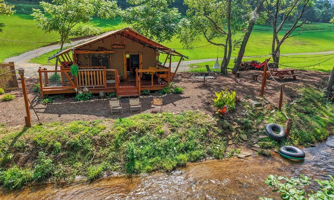 Hillsville House | Experience nature, right by Hillsville, Va. a few ft from a stocked creek.