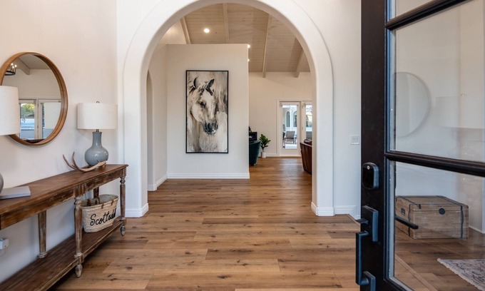 Scottsdale Foothills House | Extravagant Scottsdale Oasis-- pickle ball, basketball, pool, firpits!
