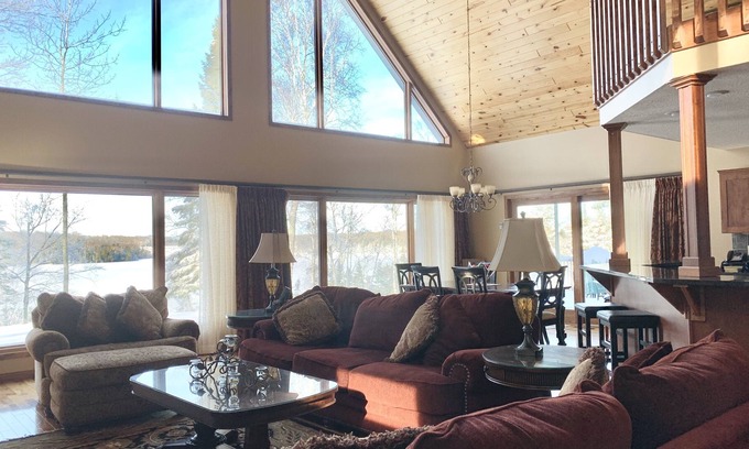 Grand Rapids House | Fabulous Fall Getaway in the National Forest/ Hot Tub and Fireplace