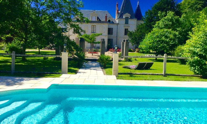 Brain-sur-Allonnes House | Fairy tail castle with heated outdoor pool