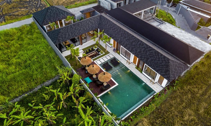 Pengosekan Villa | Family 5BR Paddy View Villa in the heart of Ubud