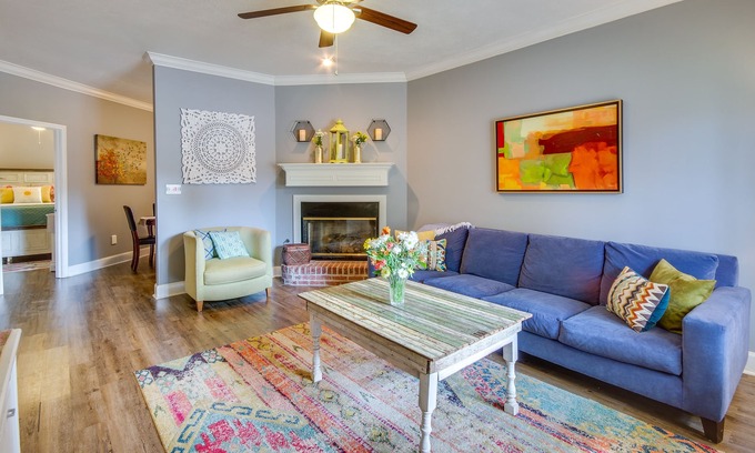 Flowood House | Family-Friendly Brandon Home: Fireplace & Patio!