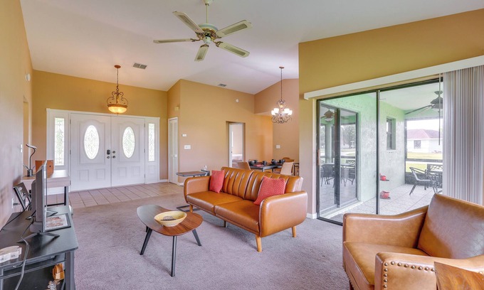 Eisenhower House | Family-Friendly Lehigh Acres Home: Screened Porch!