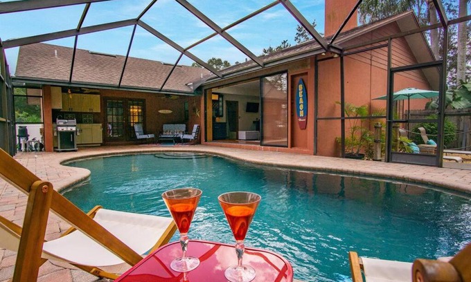 Palm Harbor Villa | Family Friendly Pool Paradise Retreat Near Beaches