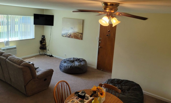 University City Apartment | Family Friendly, Spacious Stay, with Self Check in & Garage Parking