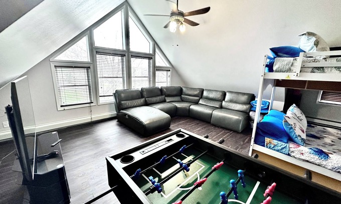 Charlotte Apartment | Family Fun Apt! Kid Friendly Loft, Coffee, Popcorn, Snowcones, Games, Poker