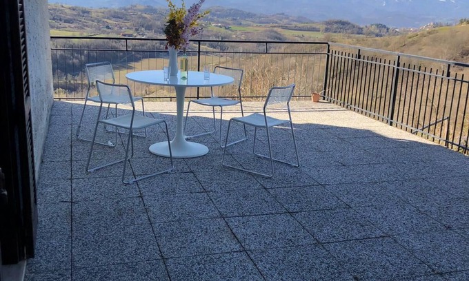 Murazzano Apartment | Fantastic 2 room terrace apartment with a view of the Piedmont vineyards