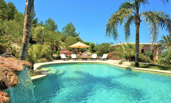 Santa Eulalia del Rio Villa | Fantastic Luxury Villa 'Sa Muntanya' with Guest House, Pool, Garden & Wi-Fi