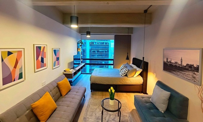 Usaquen House | Fantastic Industrial Style Studio Apartment with Panoramic View