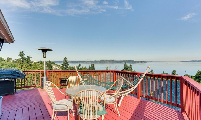 Federal Way House | Federal Way Vacation Rental: Bay & Mountain Views!