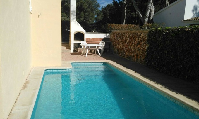 Cala Blanca Villa | Fenced Private Pool, Walk to Beach, Air Cond-, Car Not Required, Wifi, 6 people