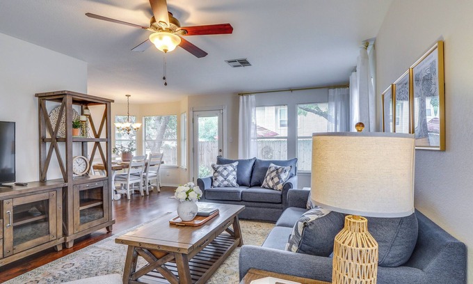Round Rock House | Fenced Yard + Patio: Family Home in Round Rock