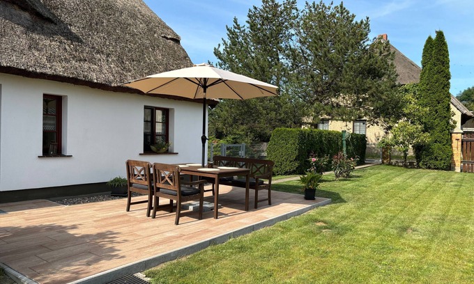 Krummin House | Ferienhaus Juule in Ruhige Laage, Terrasse, Wlan - Ferienhaus Juule