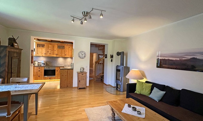 Aschau im Chiemgau Apartment | Ferienwohnung extra Schlafzimmer und West-Balkon, 77 qm°