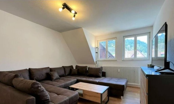 Schenkenzell Apartment | Ferienwohnung Kinzigblick, 70 qm, 2 Schlafzimmer, 1 Schlafsofa, Max. 8 Personen