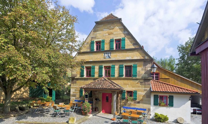 Monchsondheim Apartment | Ferienwohnung mit Terrasse, 43 qm, 1 Schlafzimmer für max. 2 Erw. + 2 Kinder