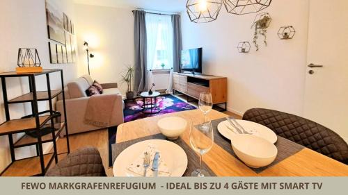 Bayreuth Apartment | FeWo Markgrafenrefugium zentrumsnahe 2 Zi mit Küche für 1-4 Personen