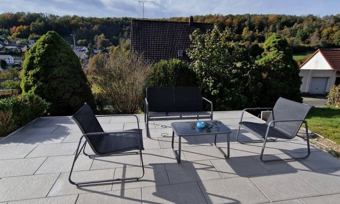 Unterleinleiter Apartment | Fewo mit Großer Terrasse im Herzen der Fränkischen Schweiz