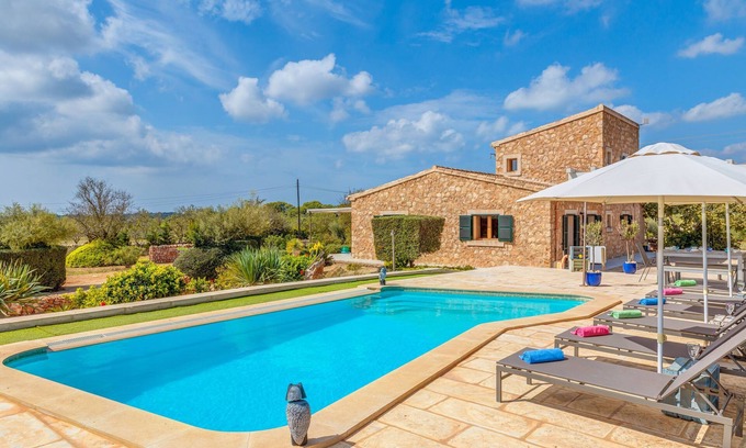 Ses Salines Villa | Finca "Can Xesquet Morell" with Wi-Fi, Air Conditioning, Terrace & Pool