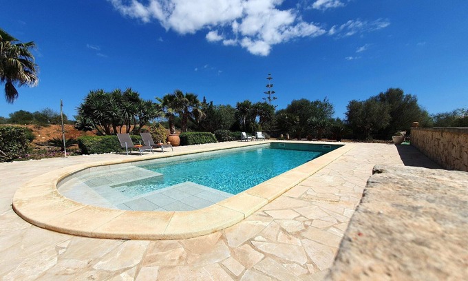 Santanyi Villa | Finca in a quiet location for 6 people with private pool, terrace, garden and barbecue