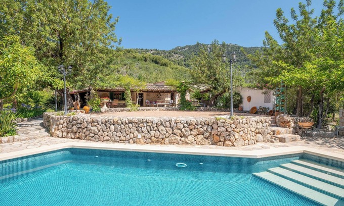 Biniaraix Villa | Finca "S'Olivar Major" with Mountain View, Wi-Fi, A/C, Pool, Garden & Terrace