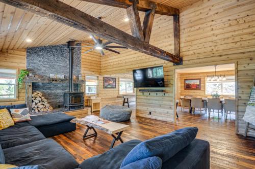 Duck Creek Village House | Fire Pit and Sauna Inviting Utah Cabin