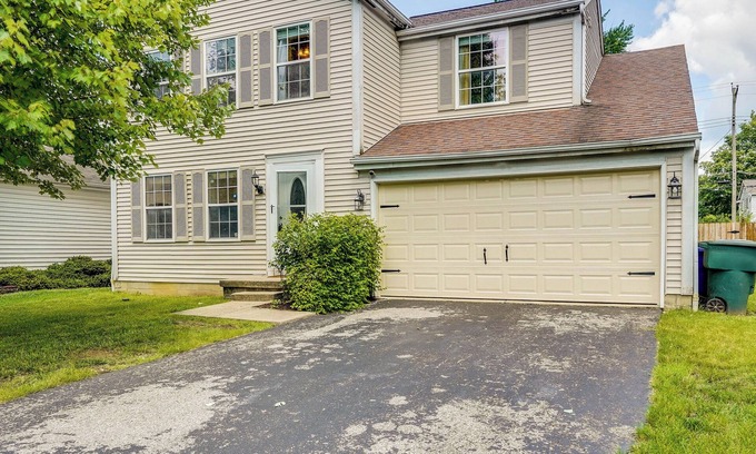 Columbus House | Fire Pit, Fenced-in Yard, Grill: Cozy Ohio Retreat