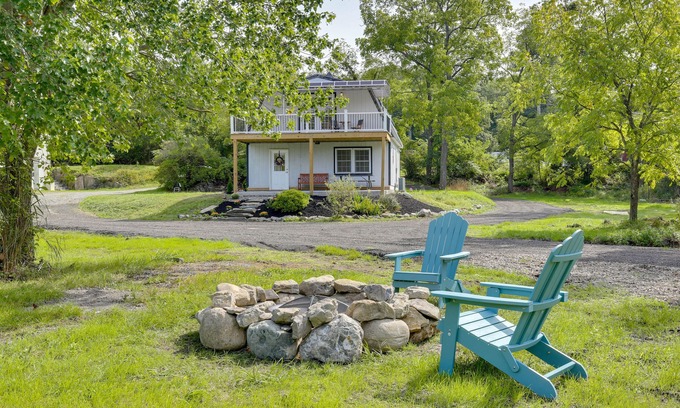Wappingers Falls House | Fire Pit + On-Site Pond: Hudson Valley Home!