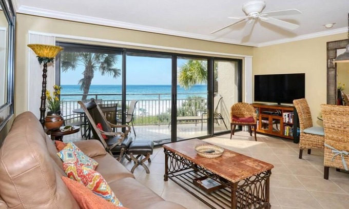Siesta Key House | Firethorn 332 - 2 Bedroom Condo with Private Beach with lounge chairs & umbrella provided, 2 Poo.
