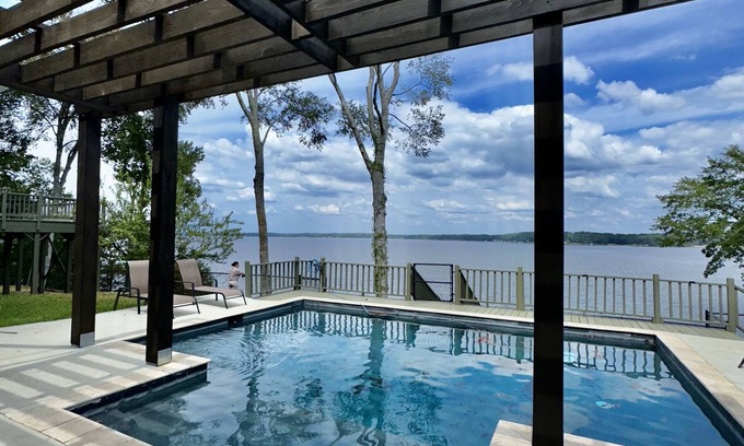 Downsville House | Fishing, Pool, & Lakeside Oasis at the Eagle Bay Lodge on Lake D'arbonne!