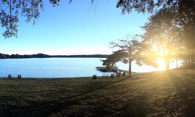 Shelby House | Five Acres and 400' of Crystal Clear Lake Front