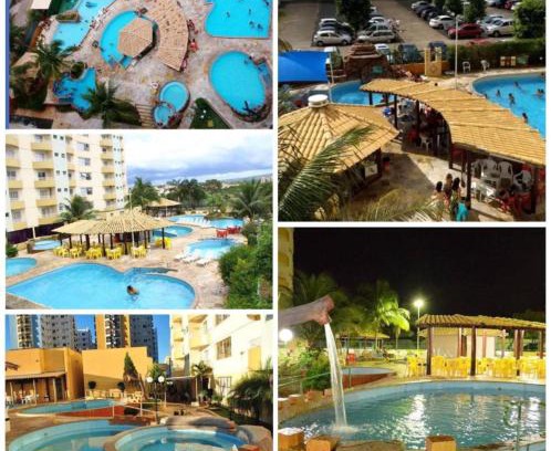 Centro Apartment | FLAT para Temporada perto SINGAPURA SHOPPING com 7 PISCINAS, Bar Molhado, Restaurante - A 3 min CENTRO DE CALDAS NOVAS!