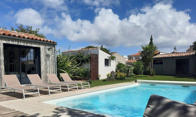 Cheray House | Les Hérons, Havre Pour 4 Pers. Piscine, Jardin, Tous Services Compris