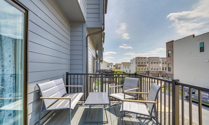 Frederick House | Frederick Townhome w/Balcony, Close to Parks!