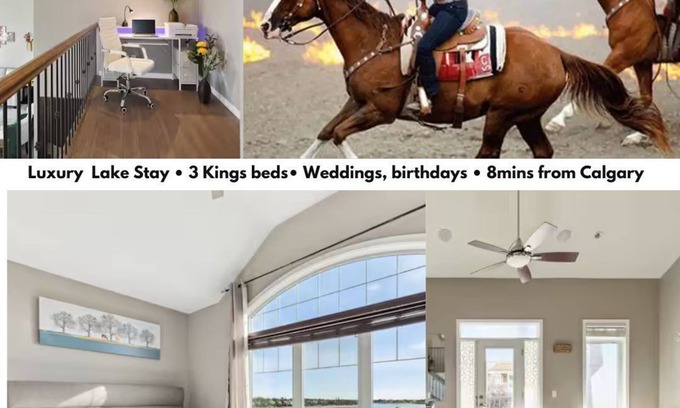 Chestermere House | Free Night/Lakefront/8min>Calgary/3 Kings/Fire Pit