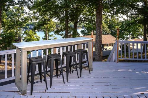 Sunrise Beach House | Funky Little Lakehouse - private dock and sunset view