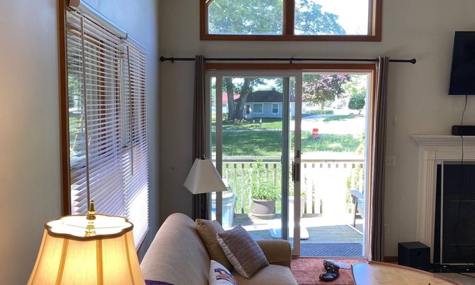 Port Sheldon House | Furnished 2-bedroom house with water views in West Olivenmonthly rental only.