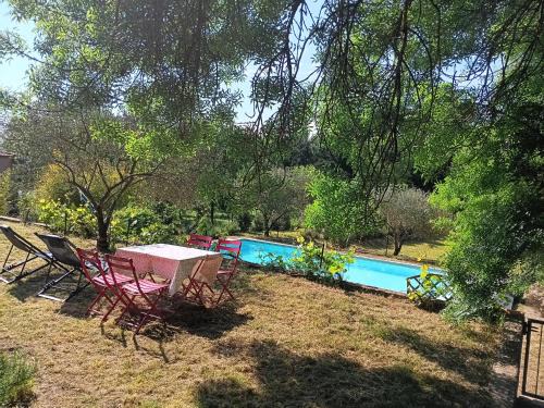 Saint-Julien-de-Cassagnas Apartment | Gîte Gard 4-5 personnes Piscine et rivière