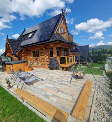 Poronin House | Góralski Domek Łopatówka z kominkiem i Banią - Jacuzzi!