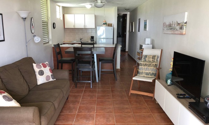 Miradero Condo | Garden apartment for full enjoyment of beach and pool. WiFi, sleeps 4