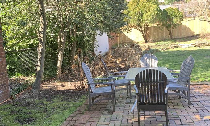 Wesley Heights House | Garden level suite with Patio walking distance to American University