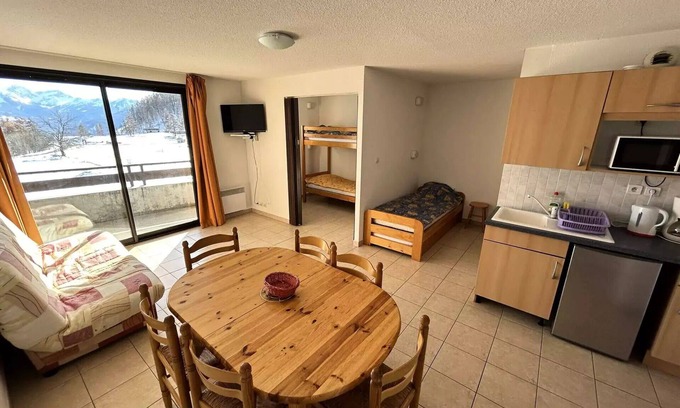 Reallon Apartment | Gardette Residence - Beautiful T2 welcoming 6 people in Réallon