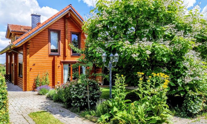 Schnepfenthal-Rodichen House | Gemütliches Blockhaus am Wald mit großem Garten