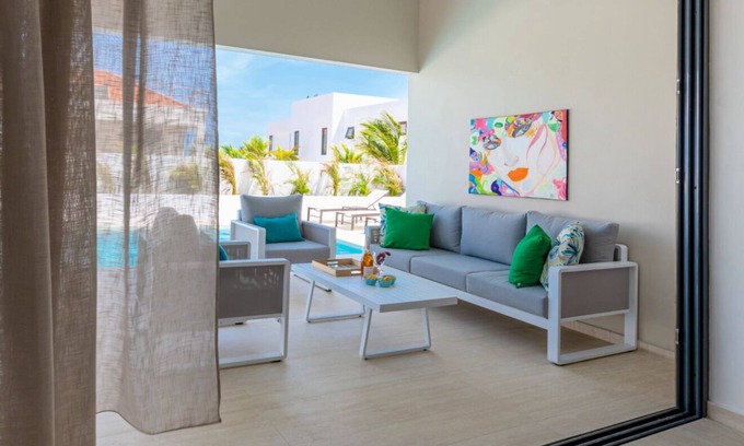 Grote Berg House | Gentle Breeze Oasis. Newly built home with swimming pool and stunning sea views