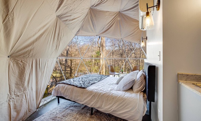 Rosman RV Rental | Geodesic Dome 2
