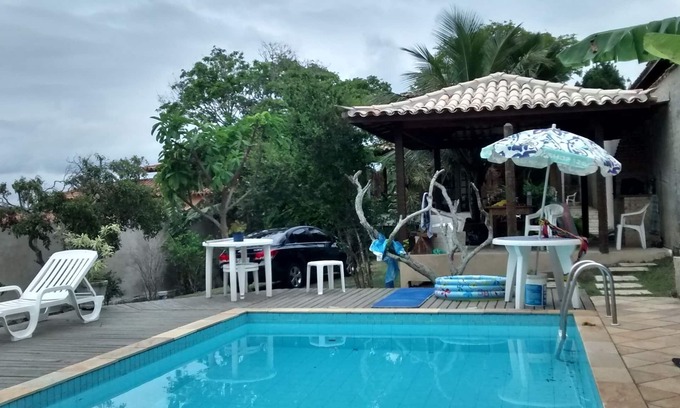 Buzios House | Geribá Mansion 04 bedrooms 800 m2 of land swimming pool barbecue 500 m from the beach AIR CONDITIONING