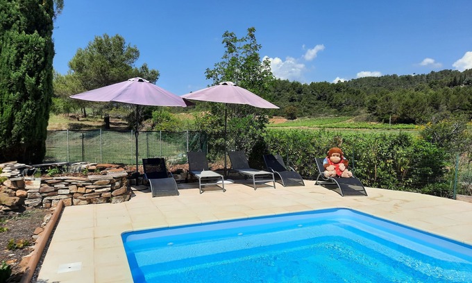 Cazedarnes House | Gite Charlrose at La Platriere