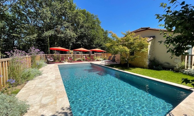 Valojoulx Villa | Gite Le logis, in the heart of Périgord Noir- Private heated swimming pool
